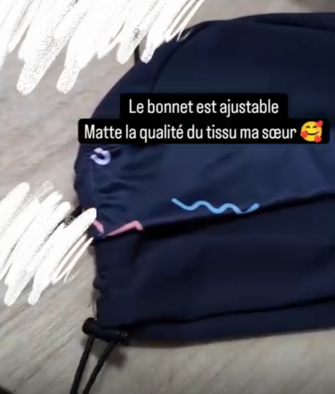 Bonnet piscine ajustable